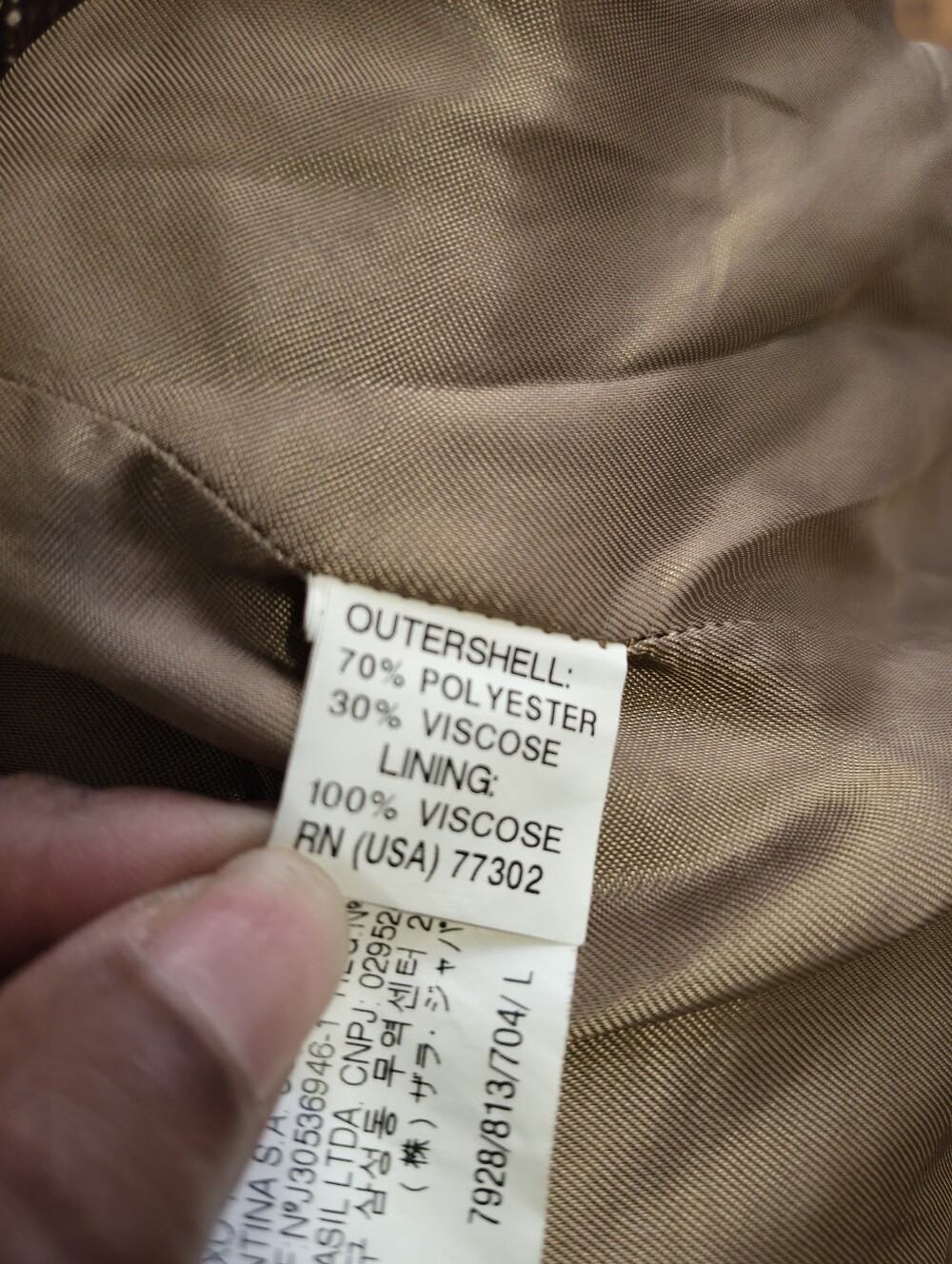 Zara Woman Double Breasted Camel Brown Tailored Blazer Size Large Office - Picture 6 of 6